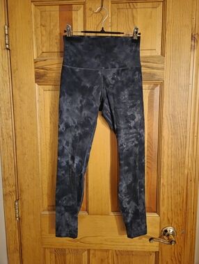 Lululemon Align High-Waist Tie-Dye Leggings - Charcoal Black